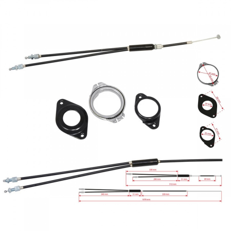 Ciclism - Cablu Force frana BMX complet cu rotor