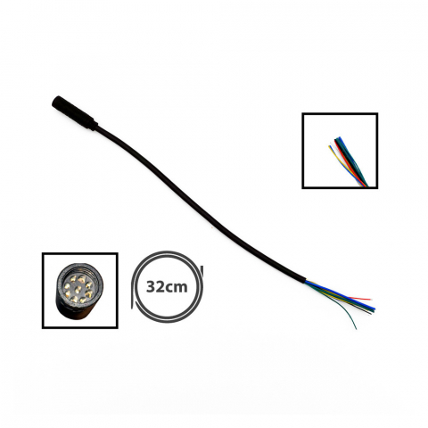 Piese trotinete electrice - Cablu motor original E-TWOW cu mufa mama waterproof