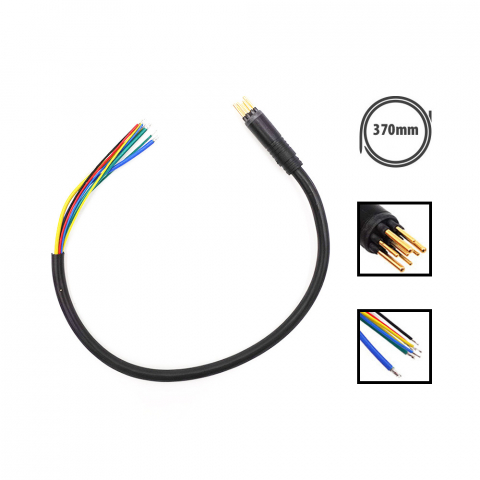 Piese trotinete electrice - Cablu motor original E-TWOW cu mufa tata waterproof