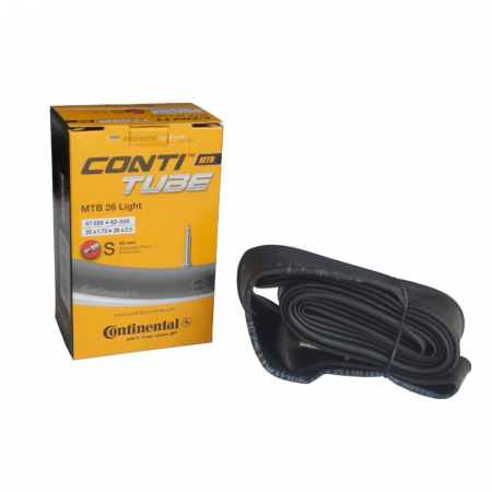 Piese biciclete - Camera bicicleta Continental MTB 26 S60 valva Presta 47-62/559 26/1.75-2.5