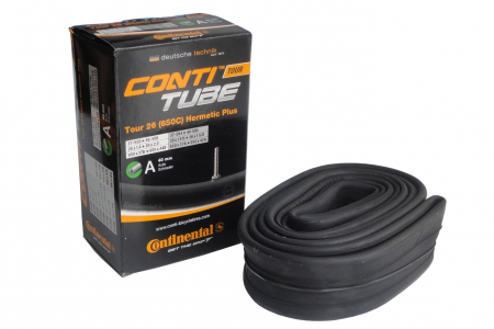 Ciclism - Camera bicicleta Continental Tour 26 Hermetic Plus D40 cu valva DUNLOP