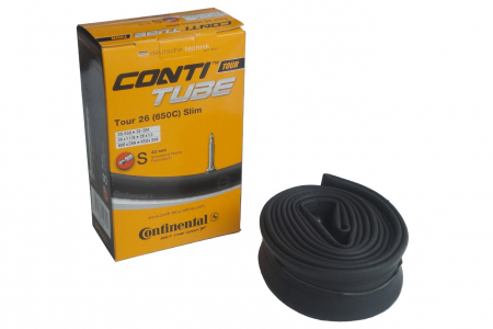 Ciclism - Camera bicicleta Continental Tour 26 Slim S42 cu valva Presta