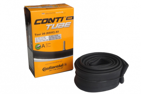 Ciclism - Camera bicicleta Continental Tour 28 All D40 cu valva Dunlop, 32/47-622