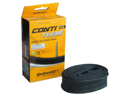 Ciclism - Camera bicicleta Continental Race 28 (700C) S42 Wide cu valva Presta, 25/32-622/630