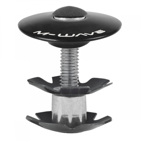 Piese biciclete - Capac si Floare Cuvete M-WAVE FORK FIX 1.1/8" Negru Anodizat