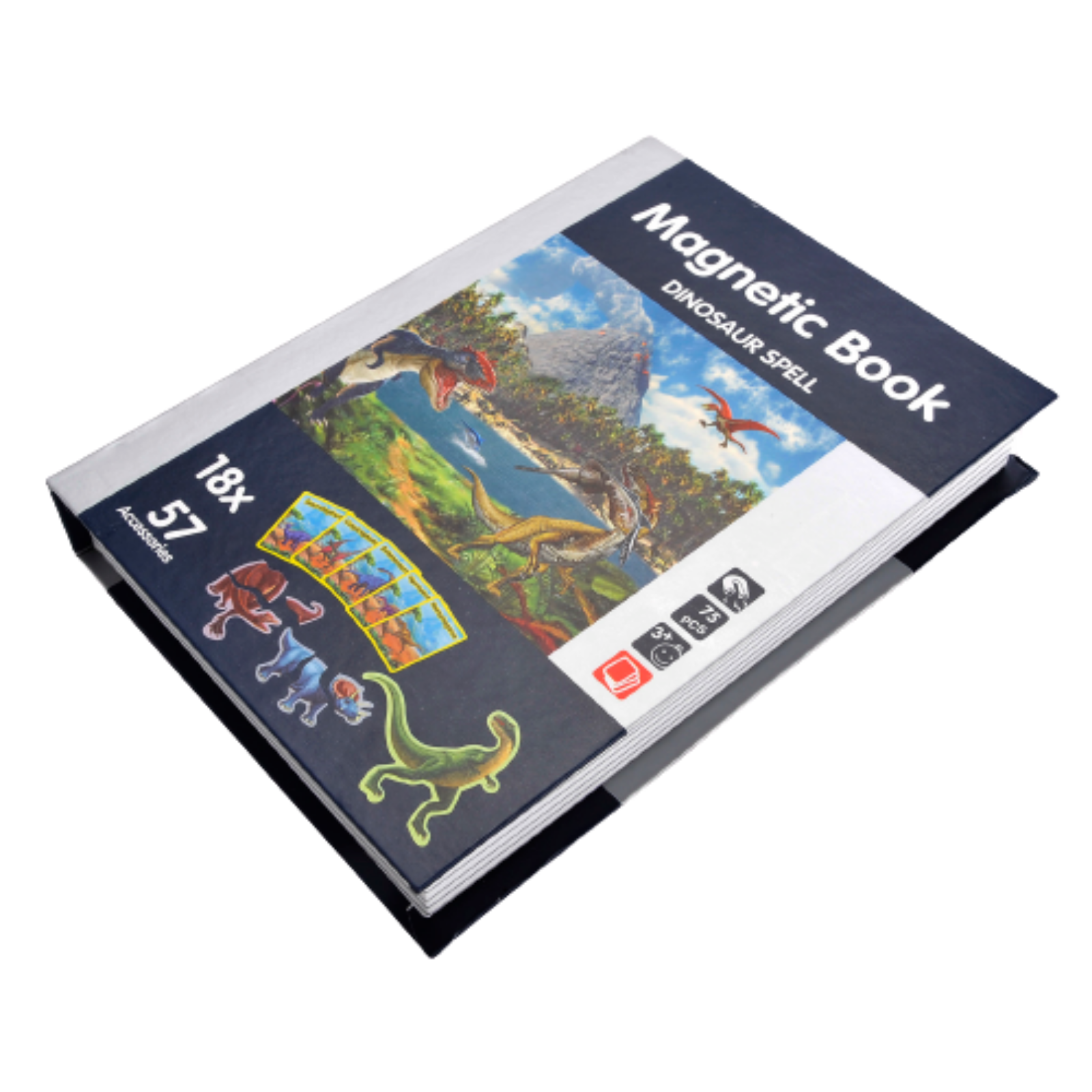 Carte magnetica, Joc Educativ STEM, Dinozauri [0]