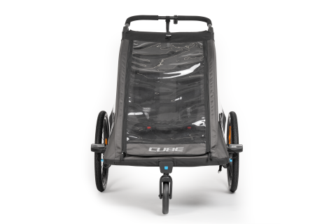 CARUCIOR TRANSPORT COPII CUBE TRAILER DOUBLE PURE Negru [2]