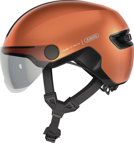 Echipament ciclism - Casca bicicleta ABUS HUD-Y ACE Goldfish Orange