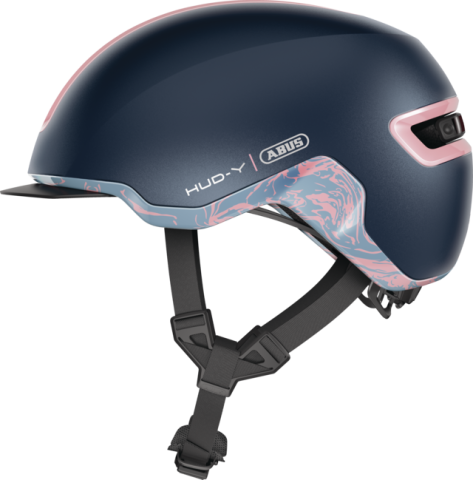 Echipament ciclism - Casca bicicleta ABUS HUD-Y Midnight Blue
