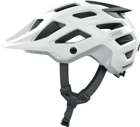 Echipament ciclism - Casca bicicleta ABUS MOVENTOR 2.0 Shiny White