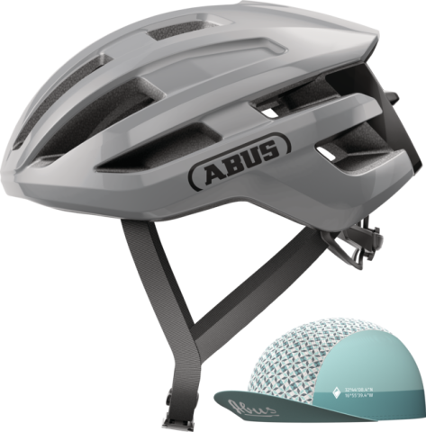 Echipament ciclism - Casca bicicleta ABUS POWERDOME ACE Race Grey