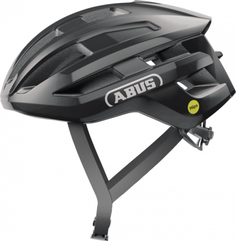 Ciclism - CASCA BICICLETA ABUS POWERDOME MIPS SHINY BLACK L (57-61 CM)