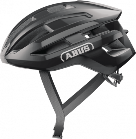 Ciclism - CASCA BICICLETA ABUS POWERDOME SHINY BLACK M (54-58 CM)