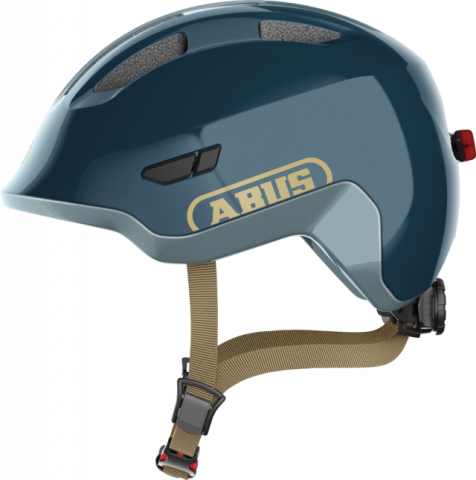 Ciclism - CASCA BICICLETA COPII ABUS SMILEY 3.0 ACE LED ROYAL BLUE M (50-55 CM)