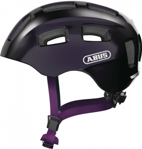 Ciclism - CASCA BICICLETA COPII ABUS YOUN-I 2.0 BLACK VIOLET S (48-54 CM)