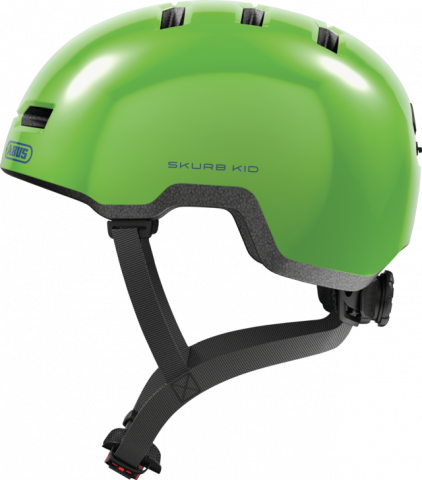 Ciclism - CASCA BICICLETA ABUS SKURB KID SHINY GREEN S (45-50 CM)