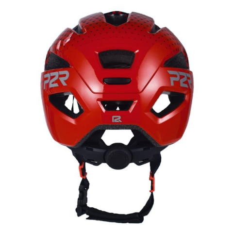 Casca Ciclism Copii P2R MASCOT - 52-56 cm, S, Negru-Rosu [3]