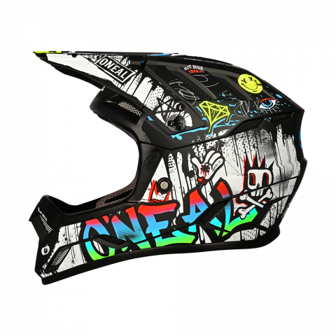 Casca Ciclism O'Neal Backflip Rancid V.25 - 57-58 Cm, M, Negru-Alb [1]
