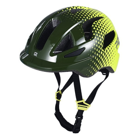 Ciclism - Casca Ciclism P2R MASCOT, S (52-56 cm), Verde inchis-Galben