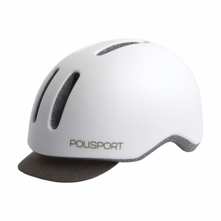 Ciclism - Casca Ciclism Urbana Polisport Commuter - 54-58 cm, M, Alb-Gri