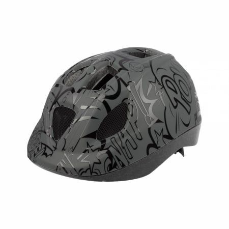Ciclism - Casca copii Polisport B.D.Ballons (46-53cm), gri-neagra