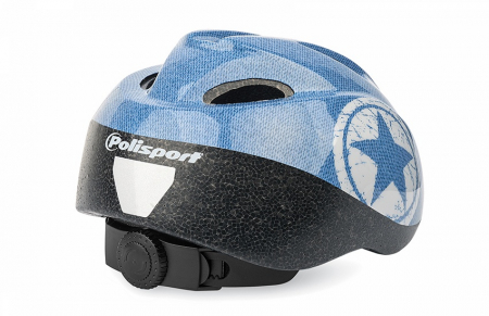 Casca Copii Polisport Jeans, S 52/56, Alb-Albastru [1]