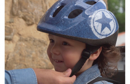 Casca Copii Polisport Jeans, S 52/56, Alb-Albastru [3]