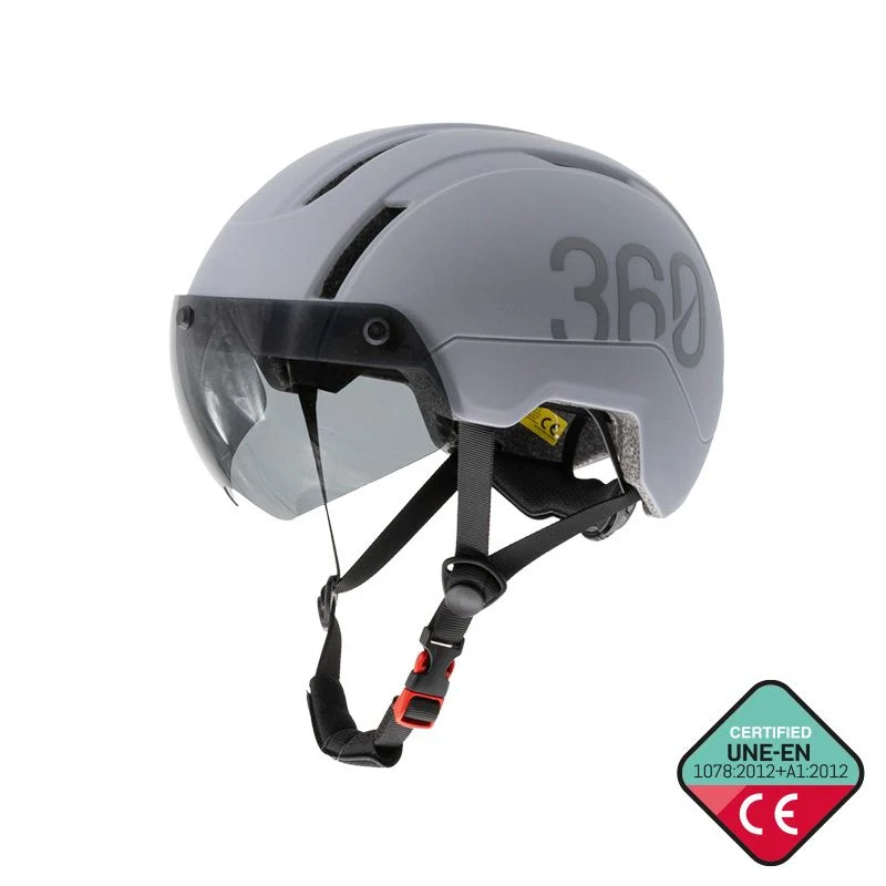 Casca bicicleta - Casca COVEX Sport cu viziera si lumina - gri