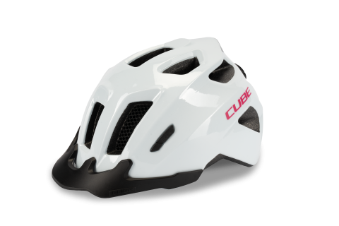 Ciclism - CASCA CUBE FINK FLASH WHITE/PINK XXS (44-49)