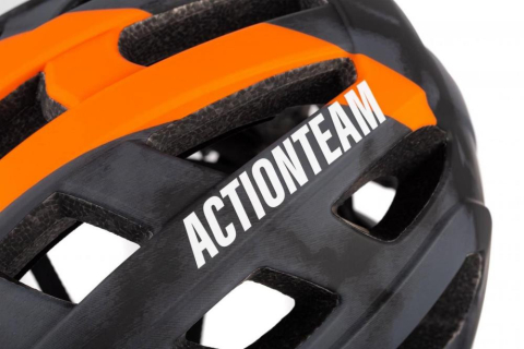 CASCA CUBE HELMET BADGER X ACTIONTEAM GREY ORANGE M (56-59CM) [2]