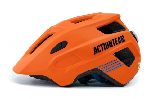 CASCA CUBE LINOK X ACTIONTEAM MATT ORANGE BLUE M (52-57CM) [1]