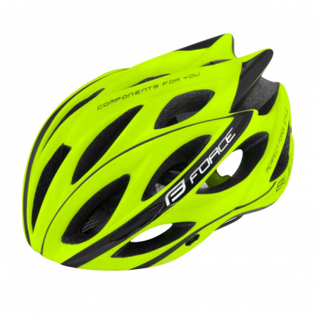 Ciclism - Casca Force Bull Fluo/Negru S-M (54-58 cm)