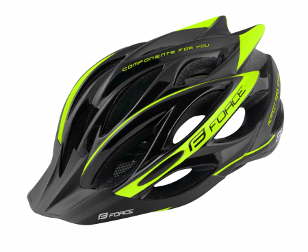 Ciclism - Casca Force Bull Negru/Fluo S-M (54-58 cm)