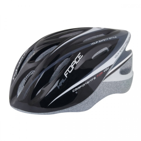 Ciclism - Casca Force Hal negru/gri/alb XS-S (48-54 cm)