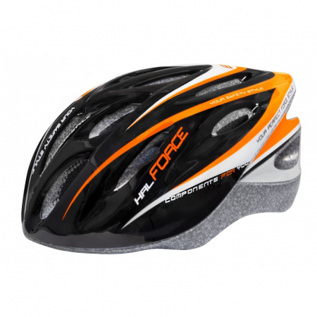 Ciclism - Casca Force Hal negru/portocaliu/alb XS-S (48-54 cm)