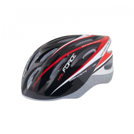 Ciclism - Casca Force Hal negru/rosu/alb XS-S (48-54 cm)