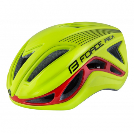Ciclism - Casca Force Rex Fluo/Rosu S-M (56-58 cm)