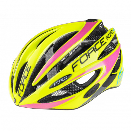 Ciclism - Casca Force Road Pro, fluo/roz S-M (54-58 cm)