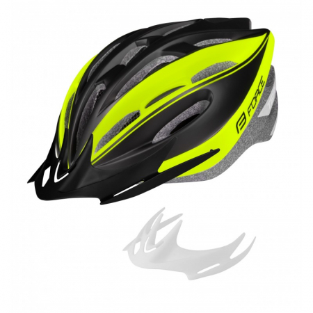 Casca Force Terry Negru/Fluo S-M (54-58 cm) [4]
