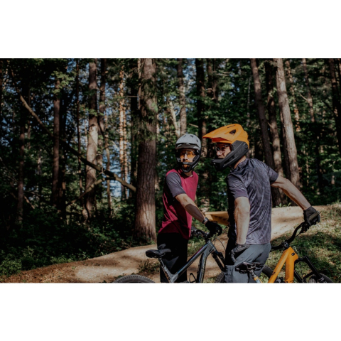 Casca Force VENOM downhill, portocaliu-negru L-XL [8]
