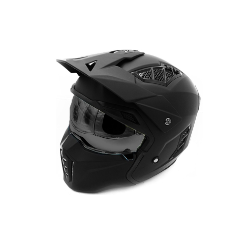Casti protectie - Casca full face FRV Street Panther Negru Mat
