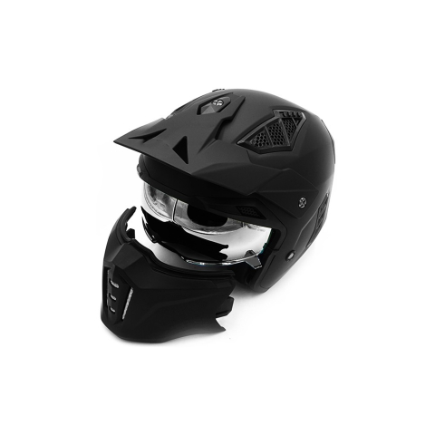 Casca full face FRV Street Panther Negru Mat [6]