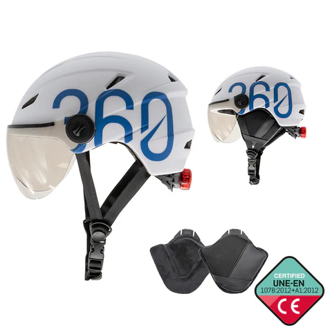 Casca GLOOB Urban cu protectii pentru urechi, viziera si lumina spate (M) [0]