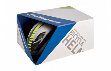 Casca Road Polisport Aero Marime L Alb/Negru/Galben [4]