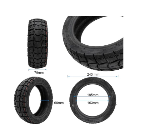 Cauciuc offroad tubeless cu gel pentru trotineta electrica 10x2.75-6.5 -Kukirin G2 MASTER 2025 [1]