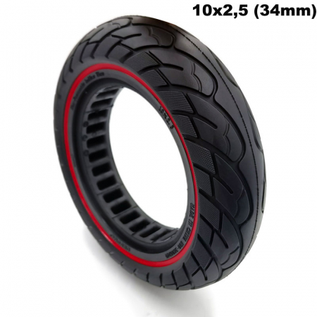 Cauciucuri pline - Cauciuc plin antiexplozie pentru trotinete electrice 10 inch 10 X 2,5 (janta de 34 mm)