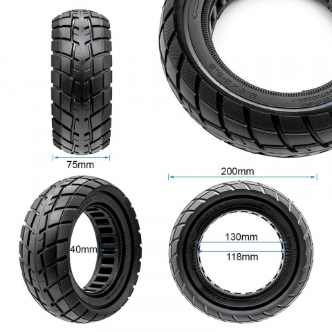 Cauciuc plin trotineta electrica Kukirin G2 pro (model 2023) Ultra-light Offroad 8.5x3 - Linie neagra [3]