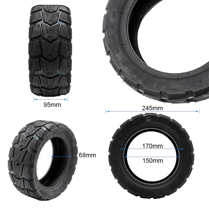 Cauciuc tubeless 90/55-6 pentru trotineta electrica Ninebot GT1 [4]