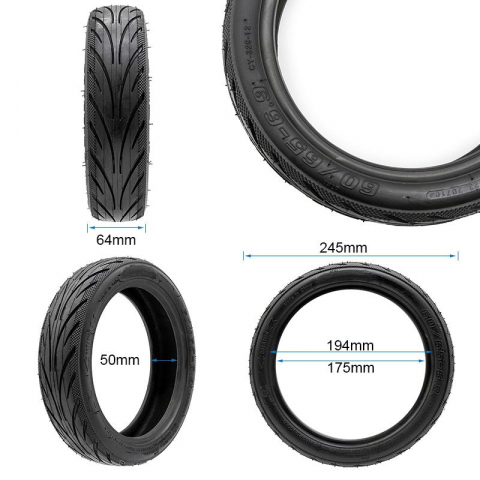 Cauciuc Tubeless Cityroad pentru trotineta electrica 60/65-6.9 [3]