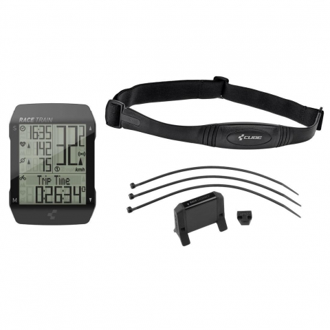 Ciclism - CICLOCOMPUTER CUBE RACE TRAIN WIRELESS BUNDLE NEGRU